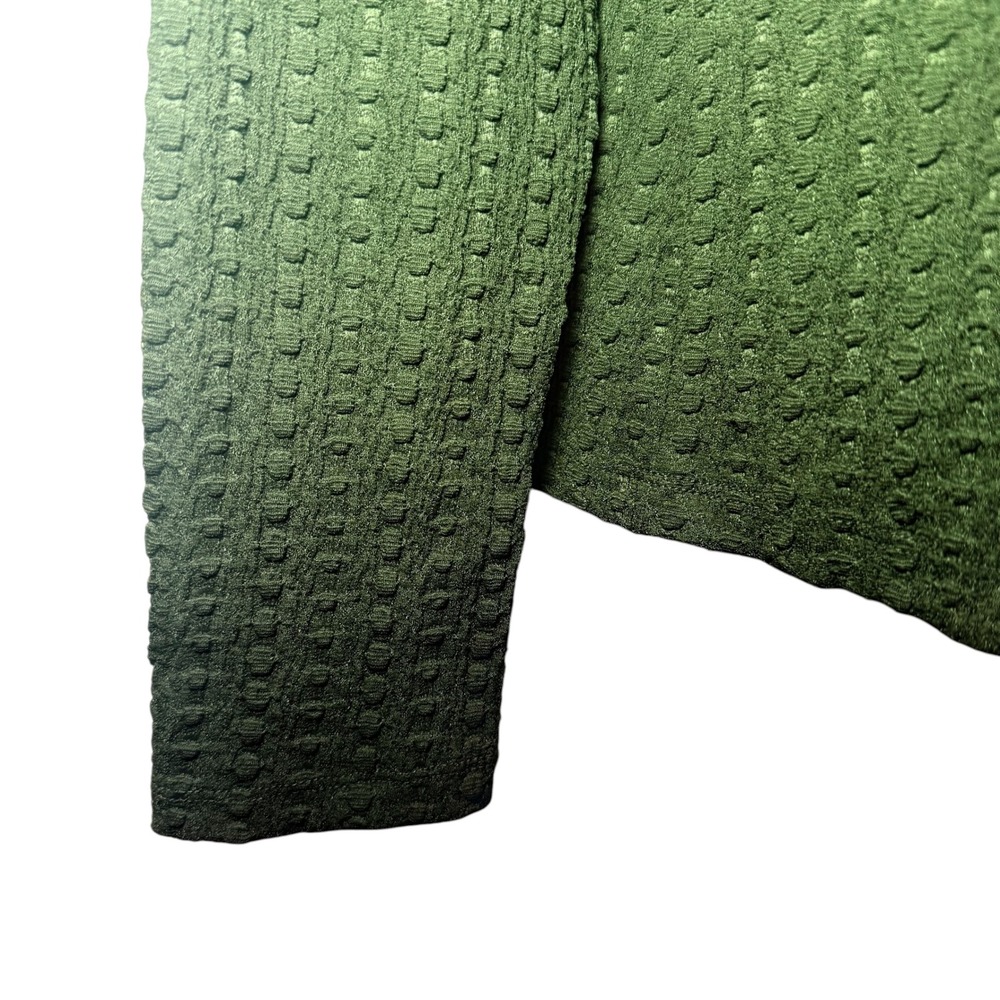 Maeve Anthropologie Green Textured Bubble Knit Mock Neck Top Womens XL NWT - Picture 7 of 10